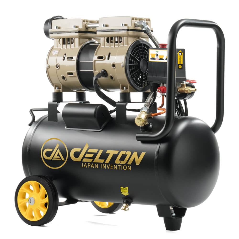 ปั๊มลม OIL FREE DELTON รุ่น FAC-30L 30 ลิตร 850 วัตต์ สีดำ